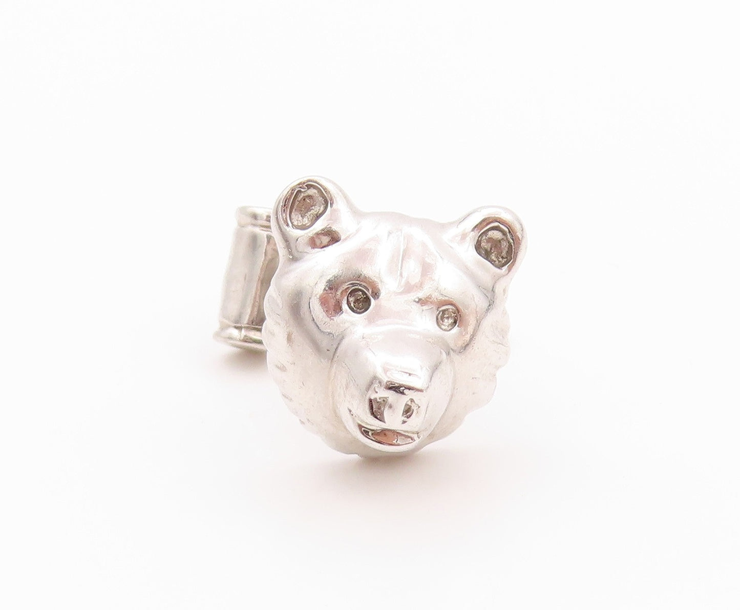 925 Sterling Silver Vintage Cuff Links Bear & Bull Stock Market Trader  TR3942