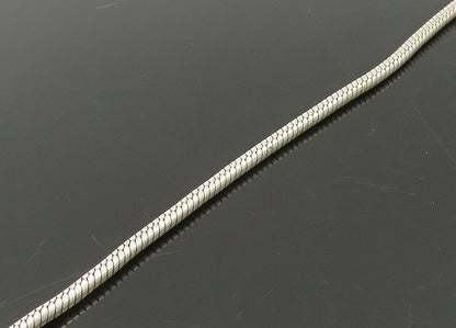 925 Sterling Silver  Vintage Genuine Diamonds Hearts Chain Necklace  NE3619