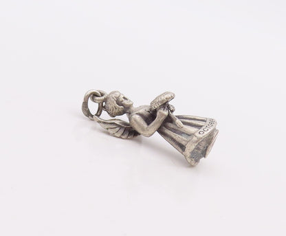 925 Sterling Silver Vintage Pendant CREED Mini October Fairy Angel  PT23361