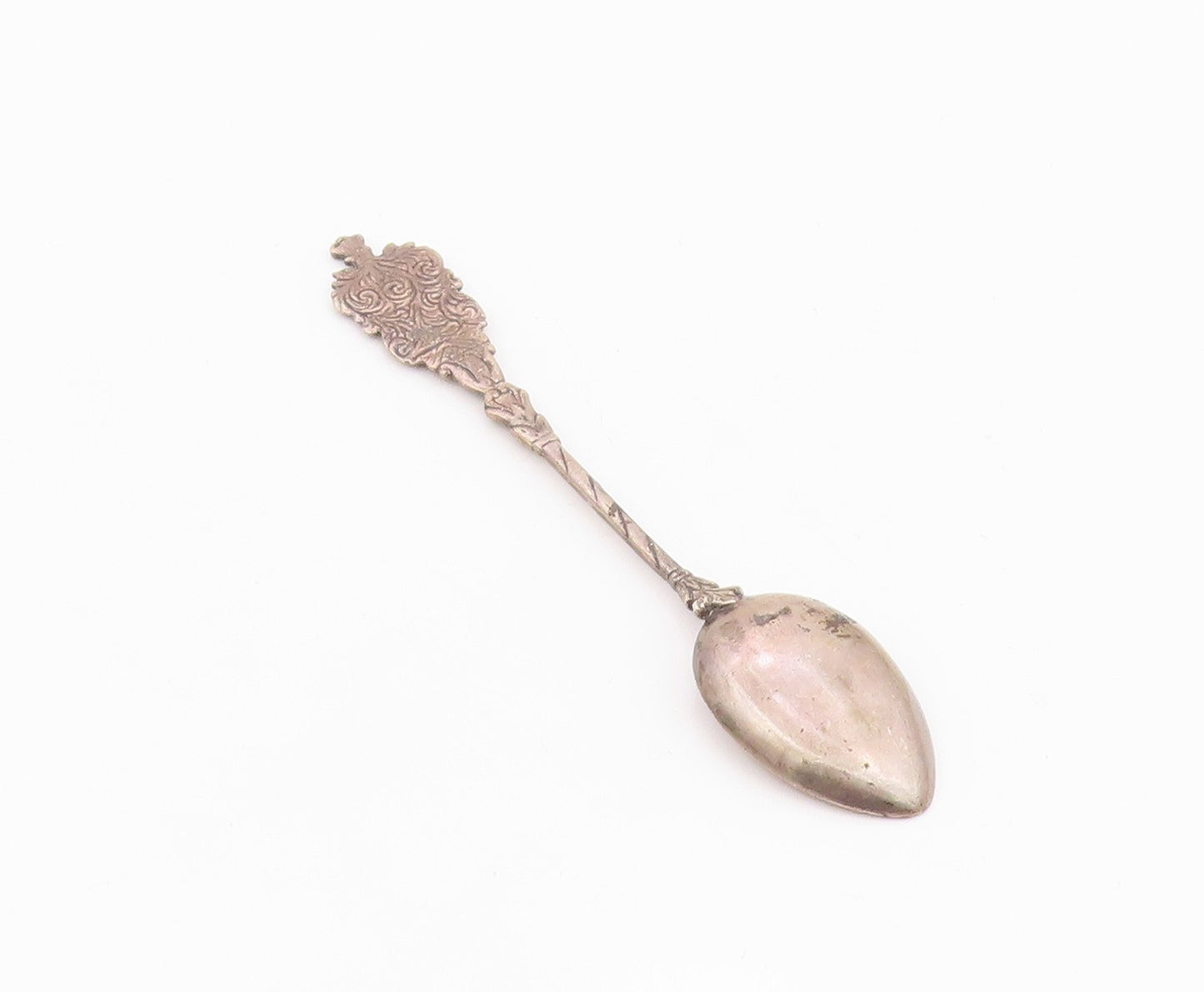 925 Sterling Silver  Vintage Enamel Alsfeld Germany Espresso Spoon  TR1599