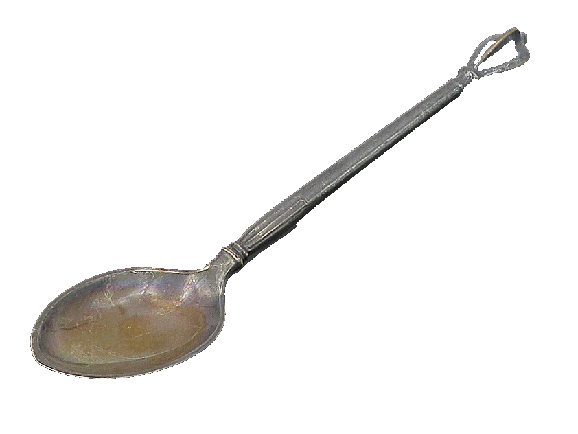 SORENSEN DENMARK 925 Sterling Silver  Vintage Dark Tone Espresso Spoon  TR2469