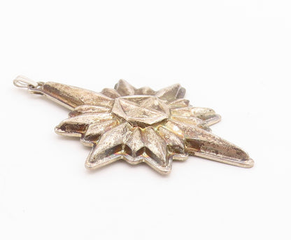 925 Sterling Silver Vintage Pendant REED & BARTON Christmas Tree Star  PT24645