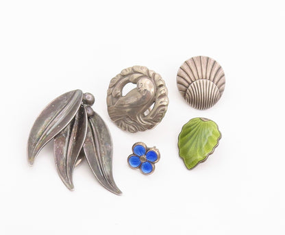 925 Sterling Silver Vintage Earrings GEORG JENSEN DEMNARK Single Lot  EG14296