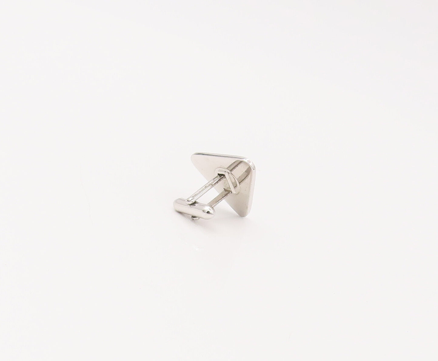 LA MODE 925 Sterling Silver Vintage Triangular Blue Tie Pin & Cuff Links  TR3475