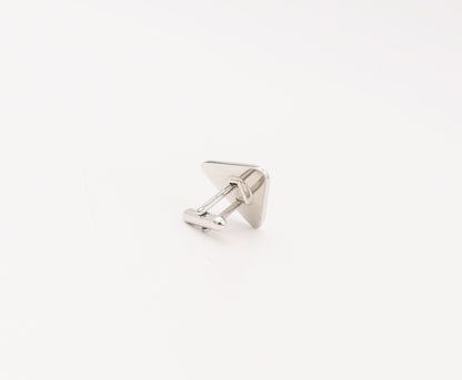 LA MODE 925 Sterling Silver Vintage Triangular Blue Tie Pin & Cuff Links  TR3475