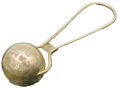 MEXICO 925 Sterling Silver  Vintage Shiny Baby Rattle Toy (JINGLES)  TR2968