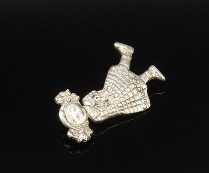 MARY ENGELBREIT 925 Silver  Vintage Little Girl With Ribbon Brooch Pin  BP9979