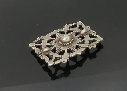 TAXCO 925 Sterling Silver  Vintage Antique Etched Star Brooch Pin  BP8138