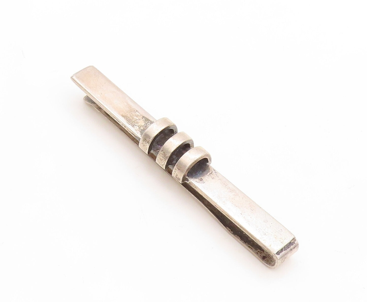 925 Sterling Silver Vintage Tie Clip EILER MARLOE DENMARK Solid Design  TR3787