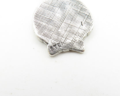925 Sterling Silver  Vintage Petite Oxidized Child's Face Drop Pendant  PT8140