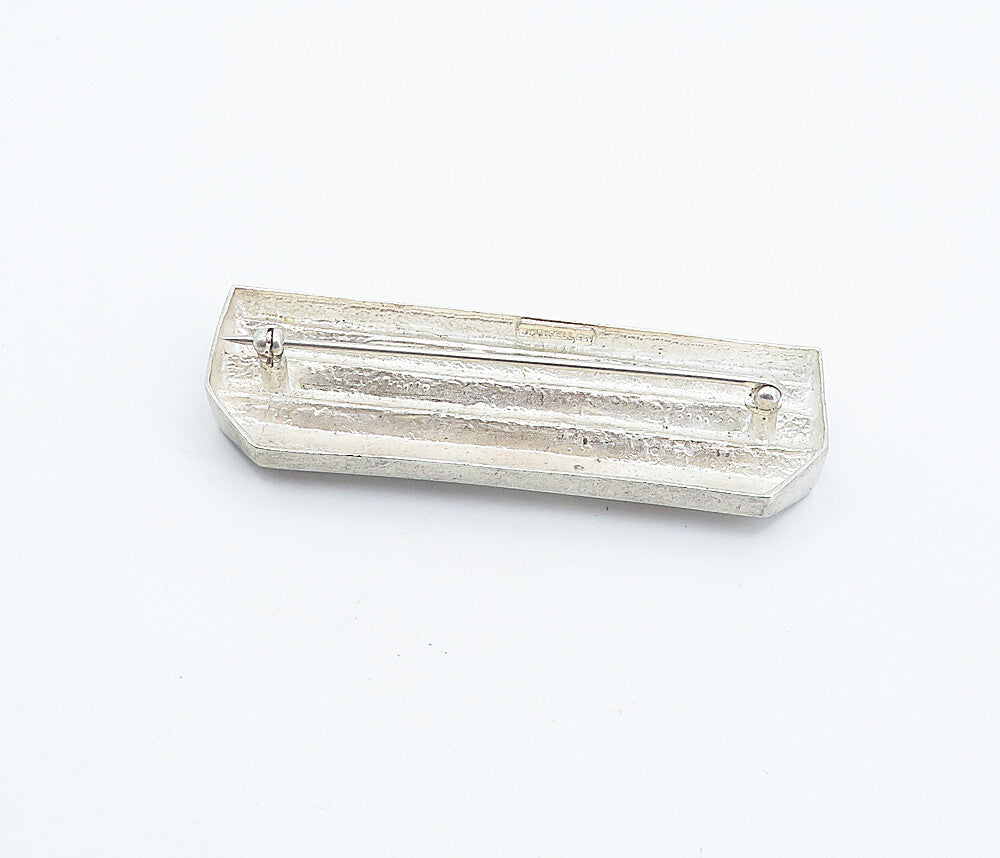 CHARLES KRYPELL 925 Sterling Silver  Vintage Modernist Brooch Pin  BP2898