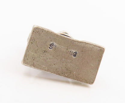 925 Sterling Silver Vintage Pendant Etched Liberty Bell Design Charm  PT25407