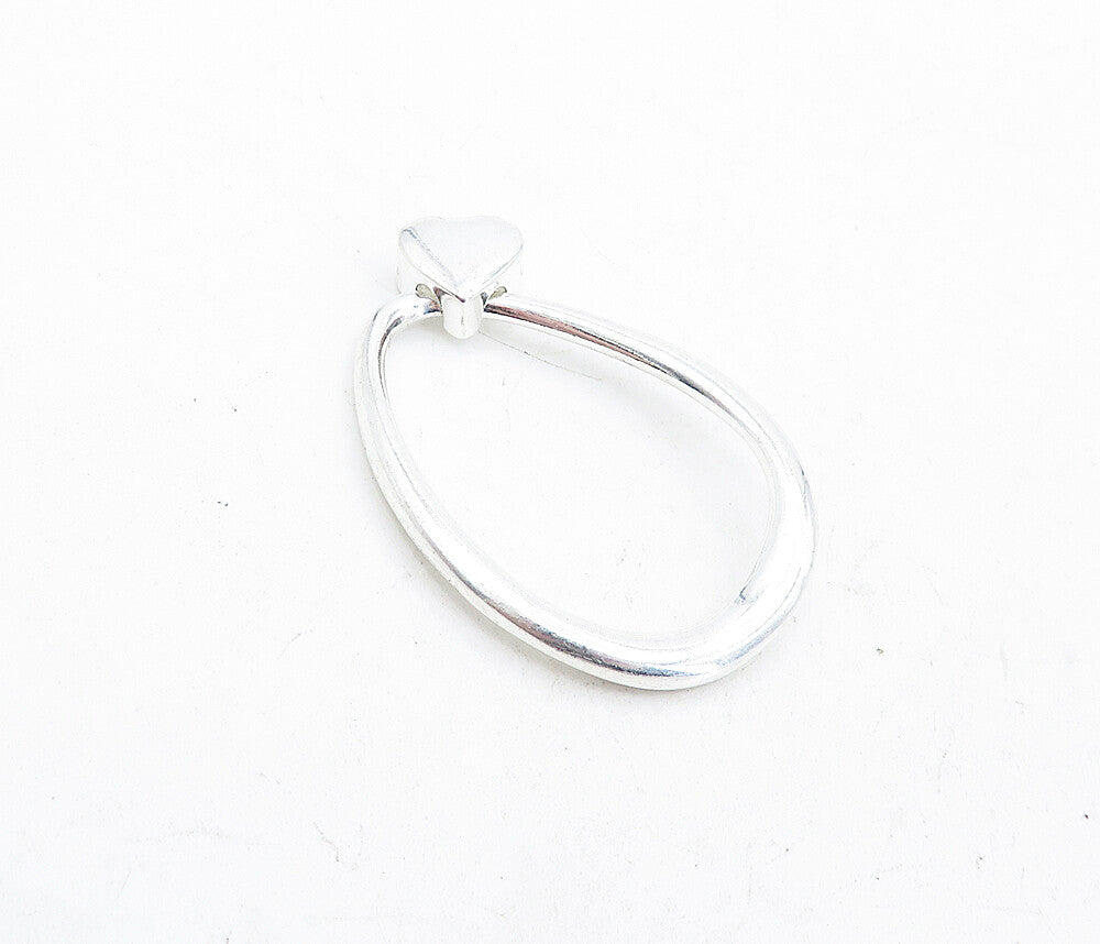 925 Sterling Silver  Shiny Polished Petite Love Heart Slide Pendant PT3220