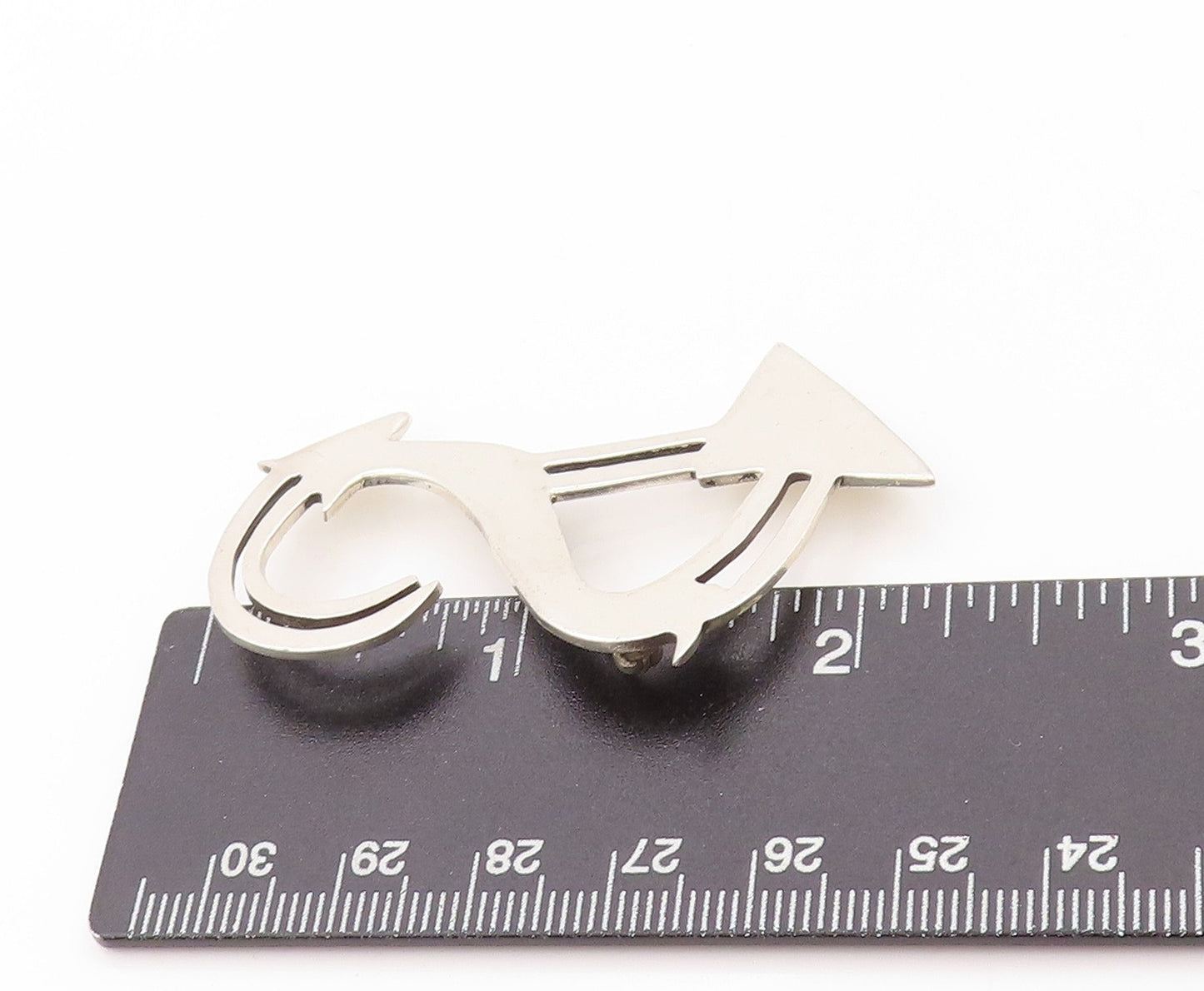 925 Sterling Silver Vintage Brooch FORBES Marine Creature With An Anchor BP11606