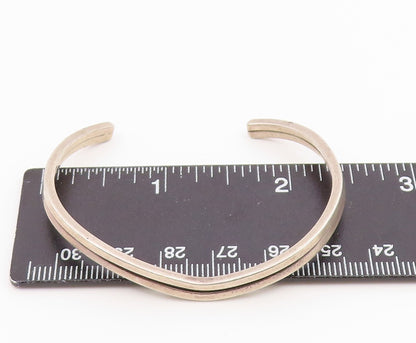 LAZZARI 925 Sterling Silver  Vintage Shiny Pointed Cuff Bracelet  BT9054