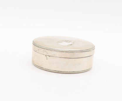 925 Sterling Silver Vintage Jewelry Box GUCCI Solid  Doted Border (OPENS) TR3752