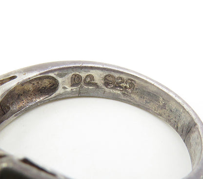 925 Sterling Silver  Vintage Cubic Zirconia Bow Tie Band Ring Sz 5  RG16989