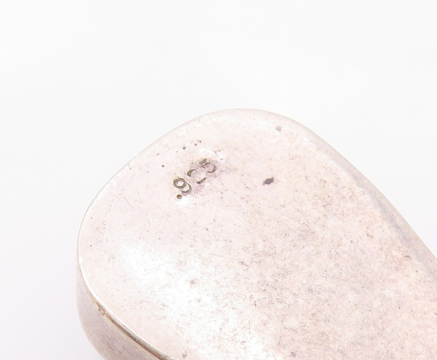925 Sterling Silver  Vintage Cabochon Cut Larimar Smooth Pendant  PT10979