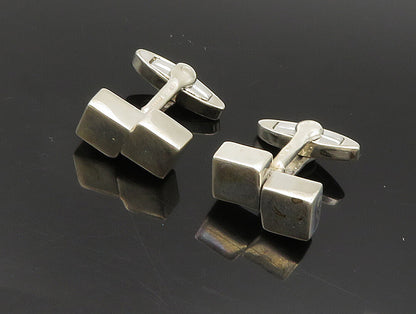 GERMANY 925 Sterling Silver Vintage Minimalist Double Square Cufflinks  TR3313