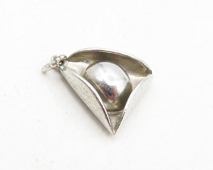 925 Sterling Silver  Vintage Shiny Smooth Petite Hat Motif Pendant  PT7369