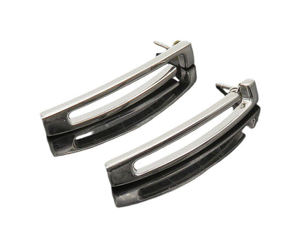 GUESS 925 Sterling Silver  Vintage Shiny Smooth Dangle Earrings  EG9695