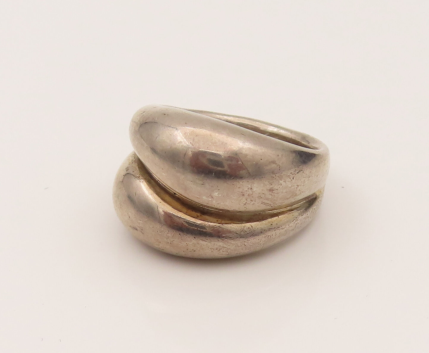 ESPO SIG 925 Silver  Vintage Puffy Scalloped Dome Fashion Ring Sz 6  RG26396