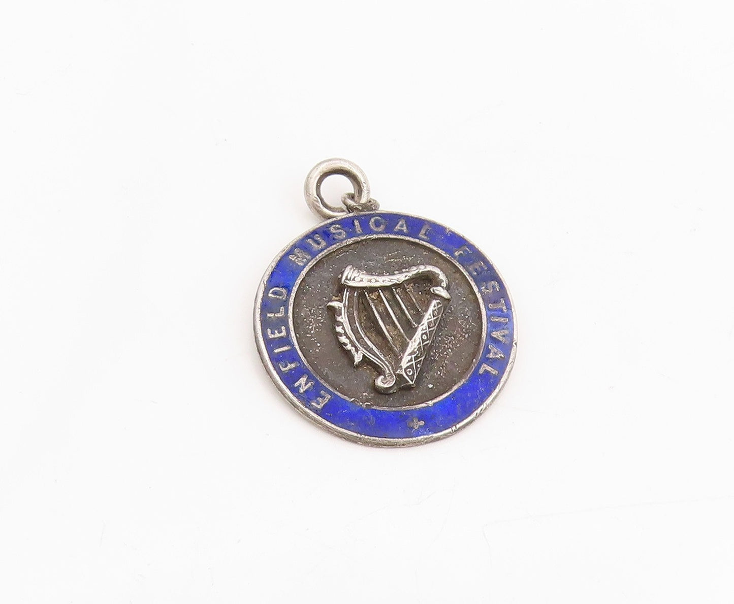 925 Sterling Silver Vintage Pendant ENGLAND 1931 Antique Music Festival  PT25208