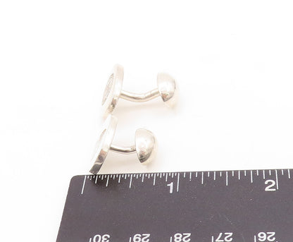 925 Sterling Silver Vintage Cuff Links 1892 Spence School Logo Carved  TR3796