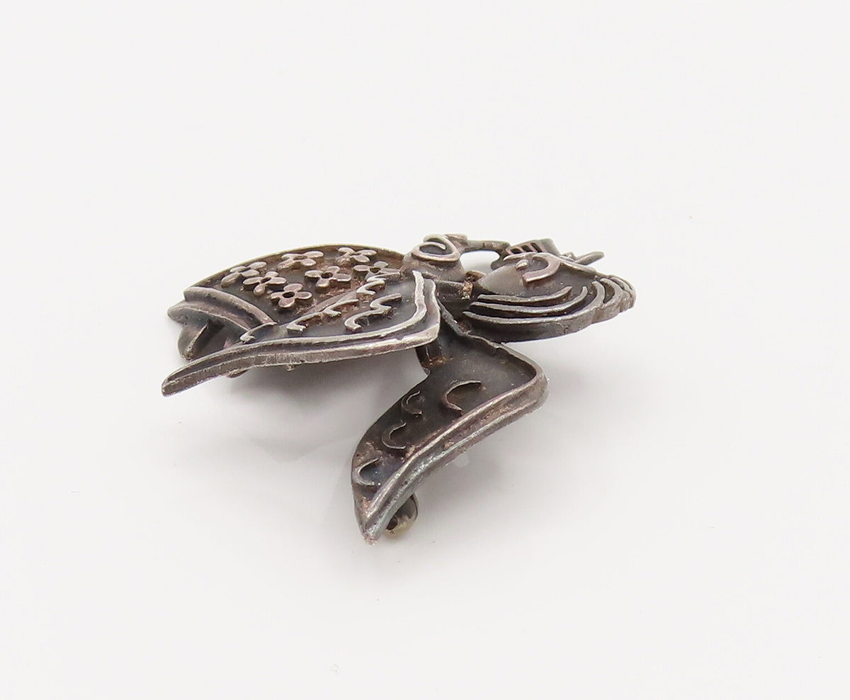 JAMES AVERY 925 Sterling Silver Vintage Singing Choir Angel Brooch Pin BP10175