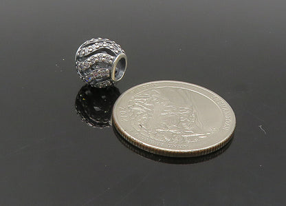 PANDORA 925 Sterling Silver  Vintage Cubic Zirconia Slide Pendant  PT16487