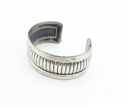 POST BELL TRADING 925 Sterling Silver  Vintage Fluted Cuff Bracelet  BT3199