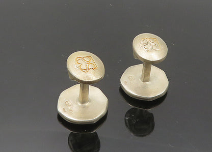 SLANE & SLANE 925 Sterling Silver  Vintage Jaguar Round Cufflinks  TR2786