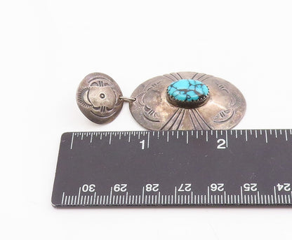 925 Sterling Silver Vintage Earrings NAVAJO Turquoise Single Pieces  EG14302