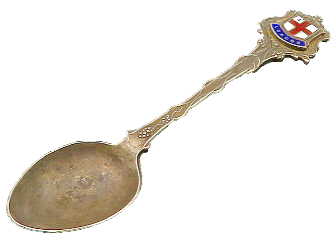 ENGLAND 925 Sterling Silver  Vintage London Coat Of Arms Souvenir Spoon TR2846