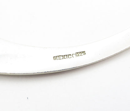 MEXICO 925 Sterling Silver  Vintage Shiny Polished Collar Necklace  NE1492