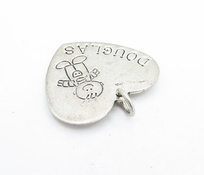 LUCY ANN 925 Sterling Silver Vintage Little Boy Douglas Name Pendant PT4897