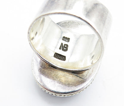 NICKY BUTLER 925 Silver  Vintage Druzy Stone Twist Cocktail Ring Sz 8  RG6417