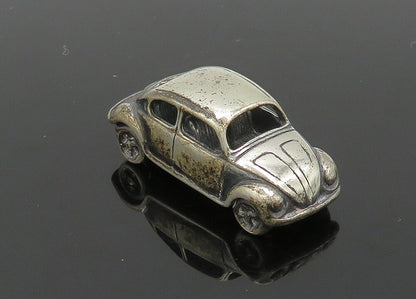 925 Sterling Silver  Vintage Dark Tone Shiny Buggy Toy Car Trinket  TR2802