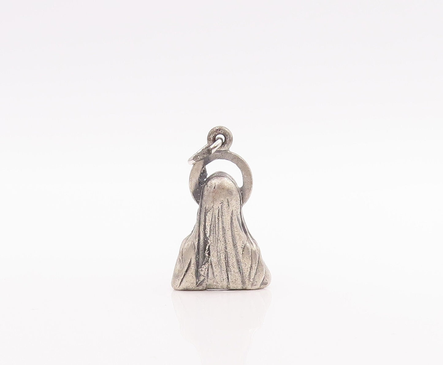 925 Sterling Silver Vintage Pendant CREED Antique Religious 3D Charm  PT23307