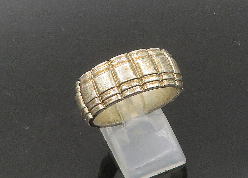 LONDON LINKS 925 Silver  Vintage Fluted Pattern Band Ring Sz 10  RG20913