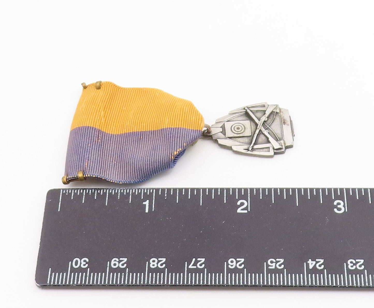 DIEGES & CLUST 925 Silver  Vintage US Military Rifle Dangle Brooch Pin  BP9393