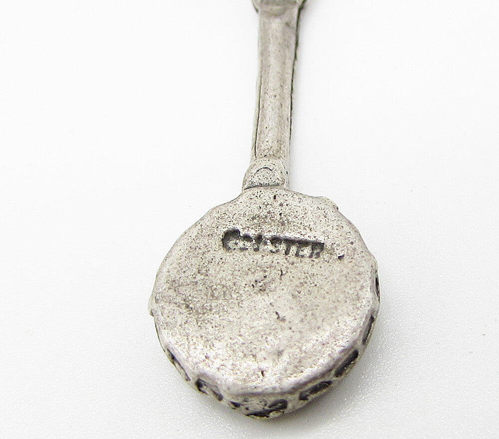 925 Sterling Silver  Vintage Banjo Charm Pendant  PT2181