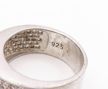 925 Sterling Silver Vintage Ring Minimalist CZ Inlay Band  Sz 7  RG29803