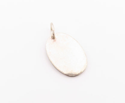 925 Sterling Silver  Vintage Euromast Rotterdam Oval Medal Pendant  PT20674