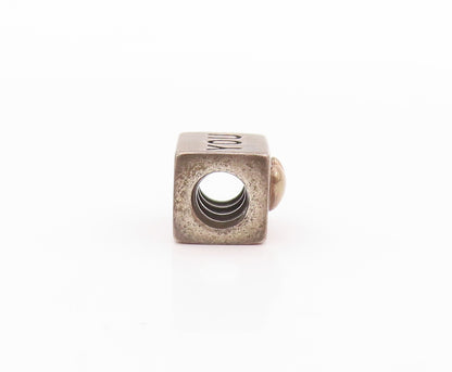 925 Sterling Silver Vintage Pendant PANDORA I Love You Etched Cube  PT24042