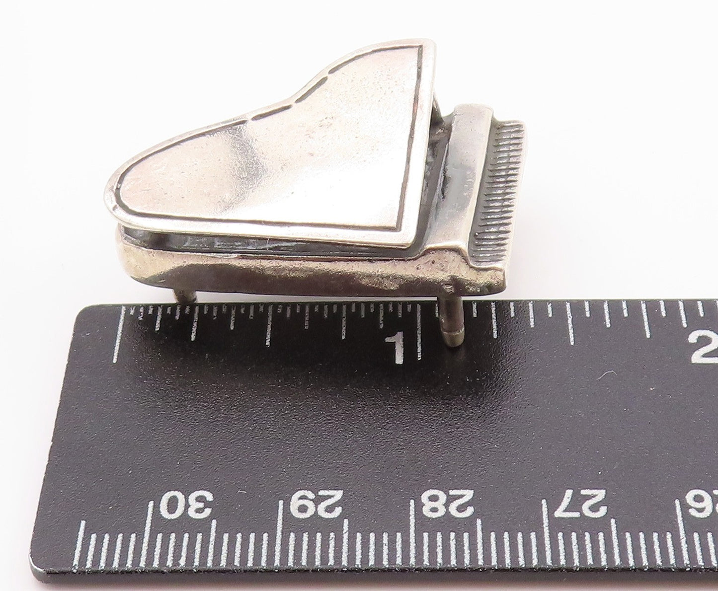 925 Sterling Silver Vintage Paper Weight Cutout 3D Grand Piano  TR3926