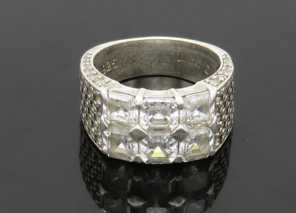 DANI 925 Sterling Silver  Vintage Cubic Zirconia Band Ring Sz 6.5  RG21170