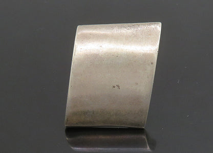 925 Sterling Silver  Vintage Smooth Hollow Square Band Ring Sz 7  RG23412