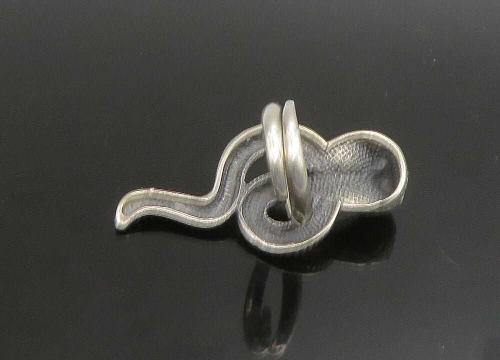 925 Sterling Silver   Vintage Shiny Cobra Snake Band Ring Sz 8.5  RG23405