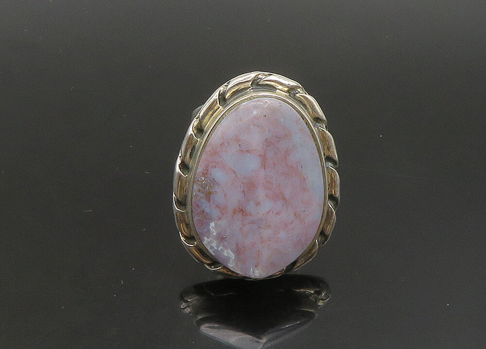 DTR JAY KING 925 Silver  Vintage Agate Twist Shiny Cocktail Ring Sz 7  RG23596